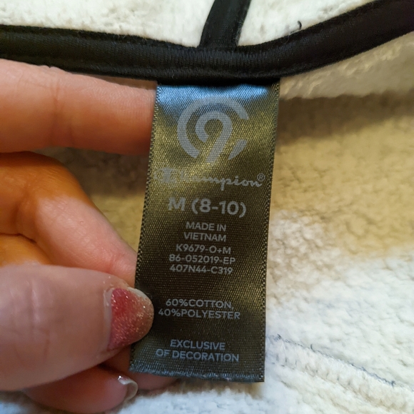 C9 by Champion gray and black zip up hoodie size 8-10 - Picture 4 of 4